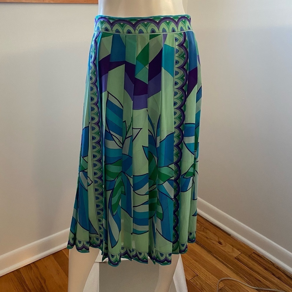 Fab VTG Emilio PUCCI Flowing Silk Skirt from SAKS